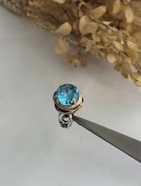 Mavi Zirkon Taş Yüzük