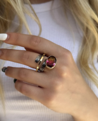 Gökkuşağı Zirkon Yüzük 