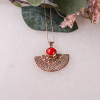 Mercan Yelpaze Kolye