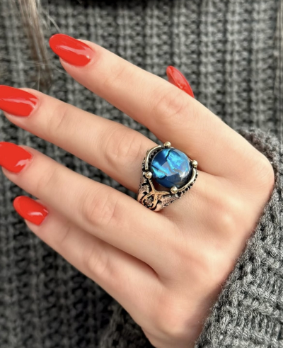 Okyanus Sedefi İstanbul Surları Tasarım Yüzük