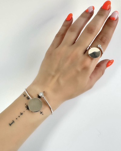 Orbis Gümüş Tasarım Bileklik