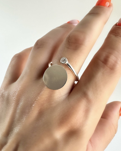 Orbis Gümüş Tasarım Yüzük